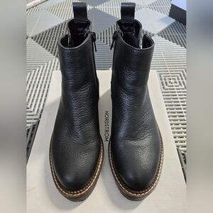 Nordstrom Miller Boot Black Leather Ankle Boots